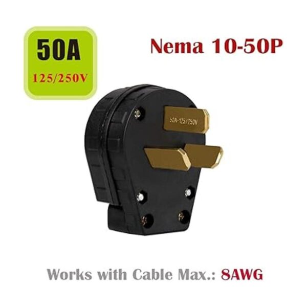 Nema LK3351 Enchufe de 1050P de 50 amperios 125V250V_3