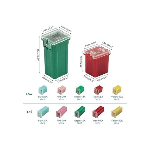 Coitak Kit surtido de 30 fusibles de automóvil_2