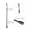 Juego de 2 brazos de metal flexibles de cuello de cisne_2