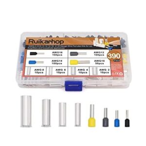 Kits de 390 piezas de virolas de alambre terminales de_1