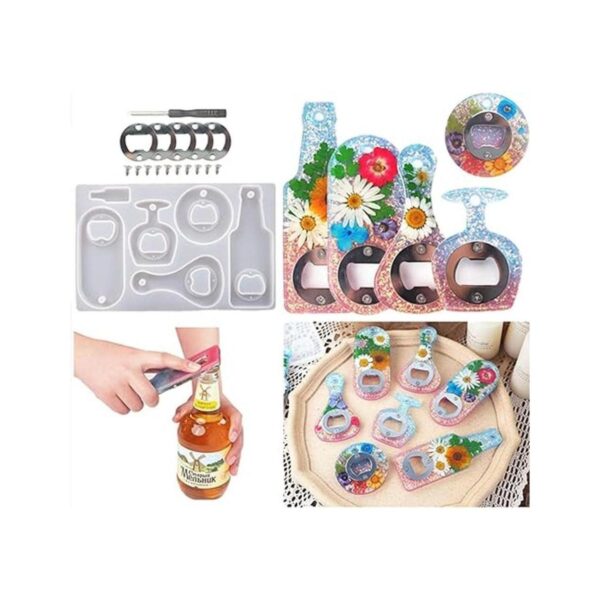 Kit de moldes de resina epoxi para abridor de botellas de