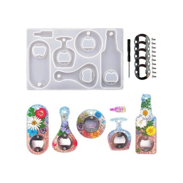 Kit de moldes de resina epoxi para abridor de botellas de
