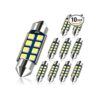 DODOFUN Focos LED para interior de coche 6000 K para_1