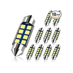 DODOFUN Focos LED para interior de coche 6000 K para_1