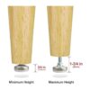 Niveladores de patas de muebles resistentes ajustables