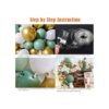 Oopat Kit de arco de guirnalda de globos verde salvia y_4