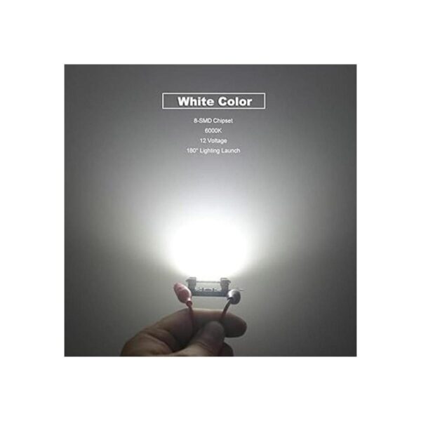 DODOFUN Focos LED para interior de coche 6000 K para_6