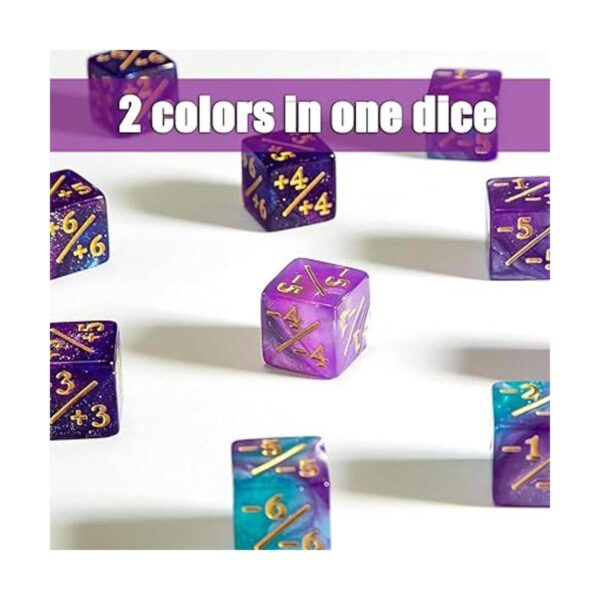 Dice Counters Dados de lealtad D6 con bolsas de_3
