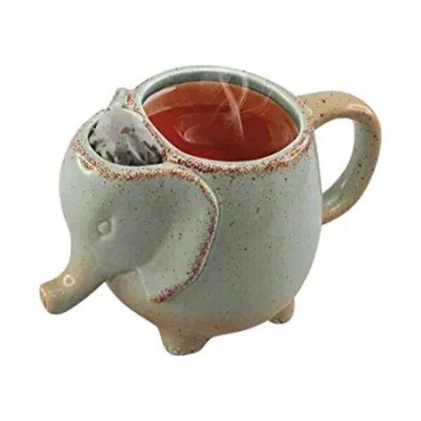 Taza de té de elefante de 15 onzas verde_1