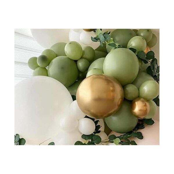 Oopat Kit de arco de guirnalda de globos verde salvia y_5