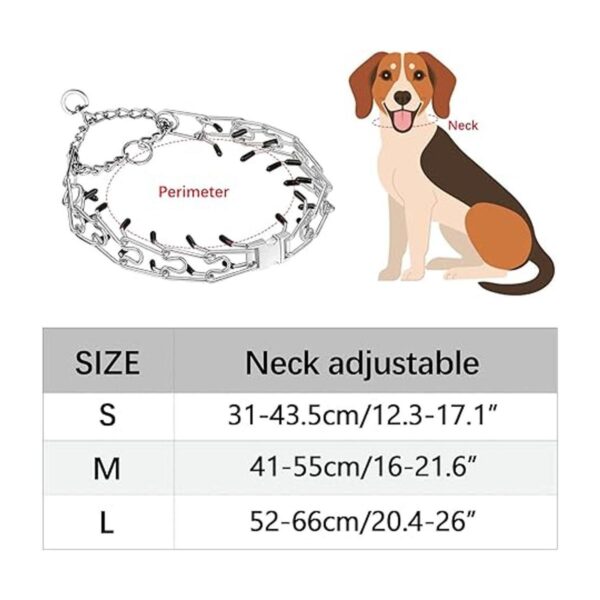 Collar de punta para perro collar de pinza para perro con