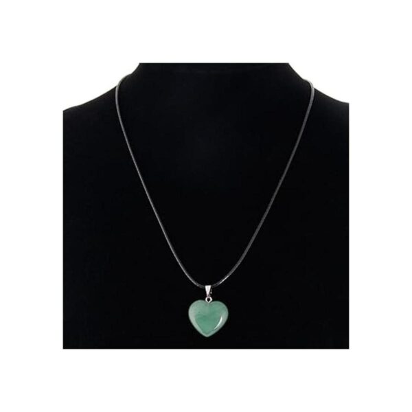 KeyZone 20 dijes de piedra en forma de corazón cuentas de