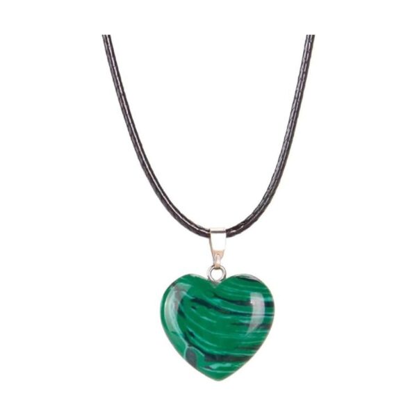 KeyZone 20 dijes de piedra en forma de corazón cuentas de