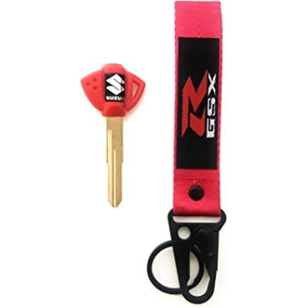 Llave de motocicleta en blanco sin cortar para Suzuki GSXR