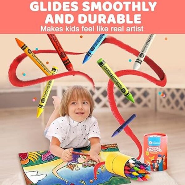 Jar Melo Crayones gigantes de 24 colores para niños_2