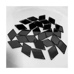 NUORUI 50 cuentas de cristal para coser en espejo para_1