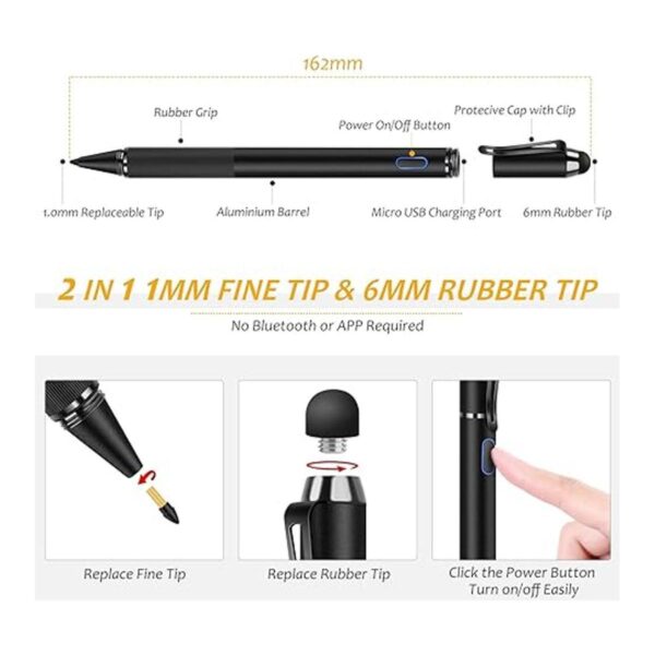 Lápiz para iPad con rechazo de palma MEKO Active Pencil_2