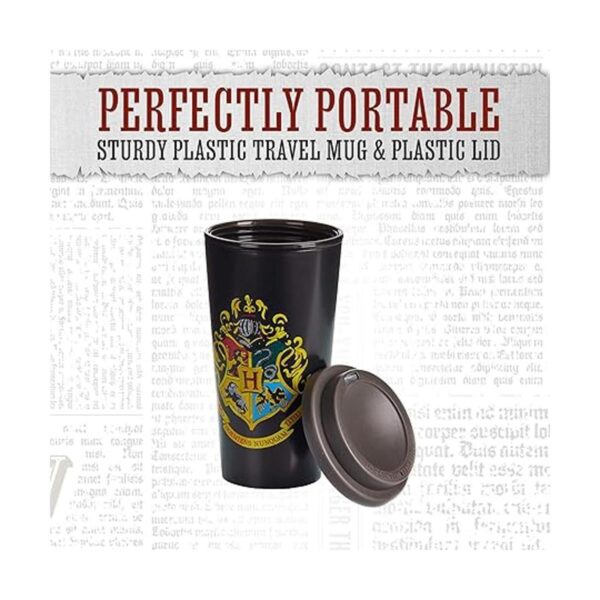 Hogwarts Taza de plástico para viaje con licencia_2
