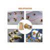 Keadic Kit de tuercas roscadas M10 M10 de acero al carbono