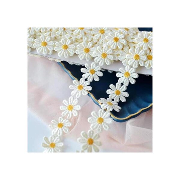 LANEHUA Cinta de encaje bordada para decoración de bodas_4