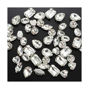 Choupee Diamantes de imitación cosidos 48 piezas de_1