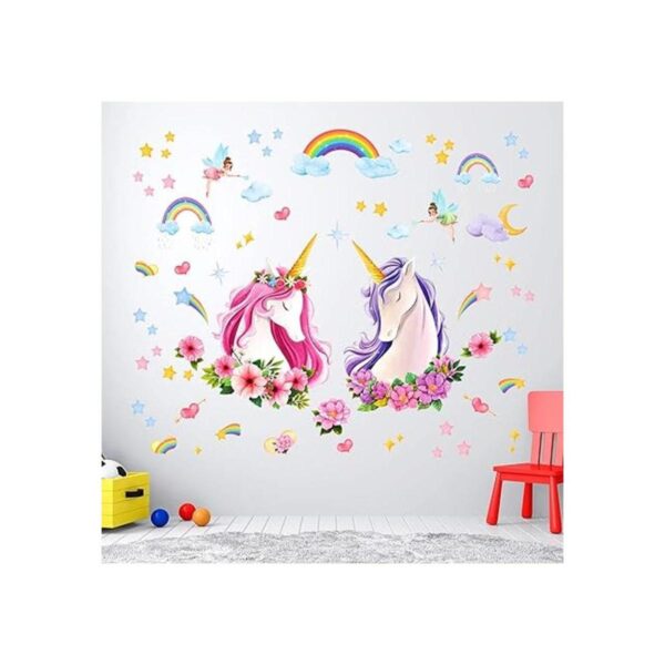 DECOWALL SG2105 Calcomanías de pared de unicornio grandes_2
