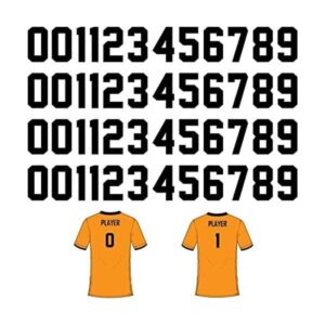 48 piezas de 5 pulgadas con números de transferencia de_1