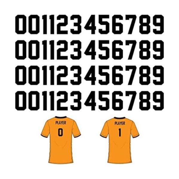 48 piezas de 5 pulgadas con números de transferencia de_1