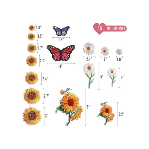 Juego de 35 parches bordados para planchar para ropa