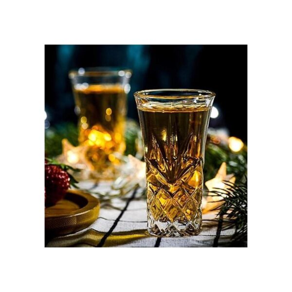 JAIEF Vasos de tequila con base pesada de vidrio para_4