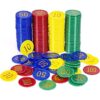 Lynkaye Juego de fichas de póquer de plástico con caja de_1
