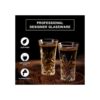 JAIEF Vasos de tequila con base pesada de vidrio para_3