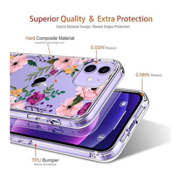 GiiKa Funda rígida para iPhone 12 Mini con protector de_4