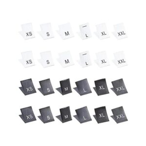 NBEADS 480 etiquetas de tamaño de ropa 1.5 x 0.2 in