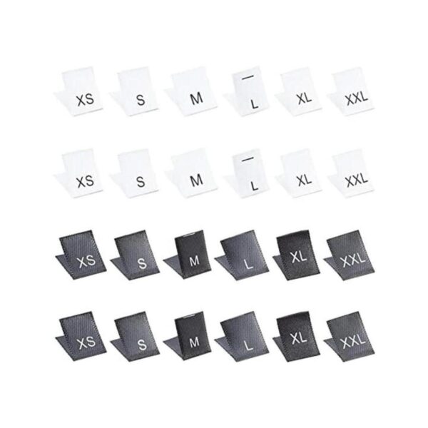 NBEADS 480 etiquetas de tamaño de ropa 1.5 x 0.2 in