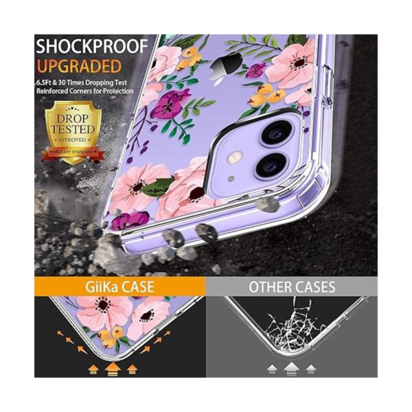 GiiKa Funda rígida para iPhone 12 Mini con protector de_3