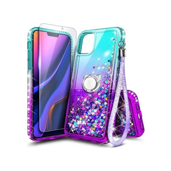 NGB Funda compatible con iPhone 12 Mini con protector de_1
