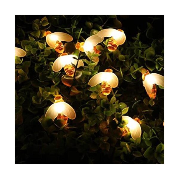PACJOY Guirnalda de luces solares de abeja 30 LED_1