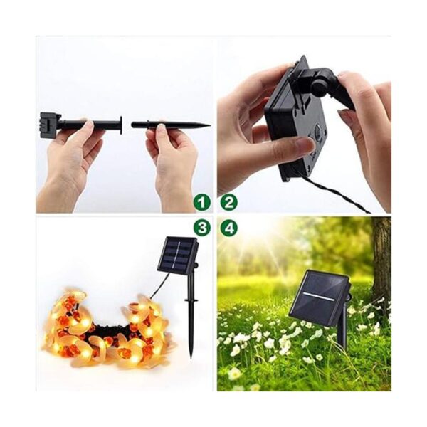 PACJOY Guirnalda de luces solares de abeja 30 LED_2
