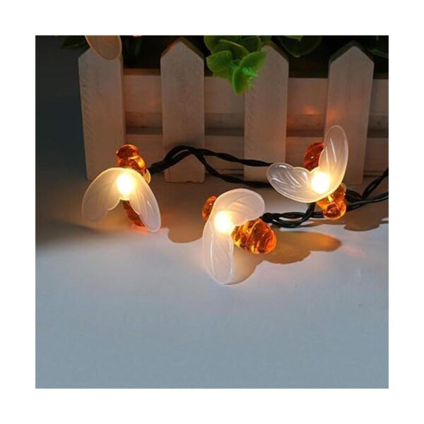 PACJOY Guirnalda de luces solares de abeja 30 LED_4