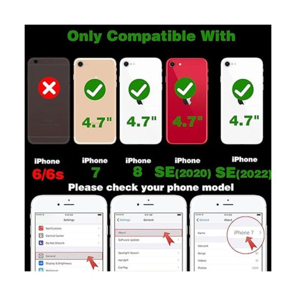 Coralogo Funda de TPU para iPhone SE 2022202078 diseño_2