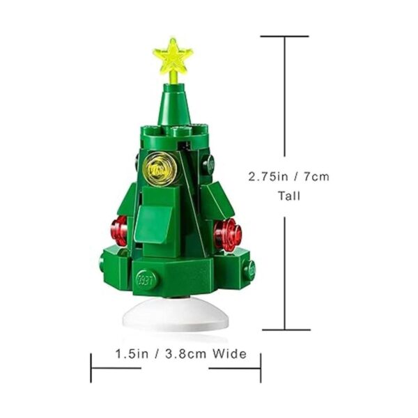 LEGO Mini juego de construcción navideño árbol de Navidad_3