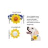 JpGdn 8 piezas de collar de perro flores lazos grandes