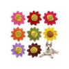 JpGdn 8 piezas de collar de perro flores lazos grandes