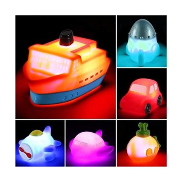 Juego de 6 paquetes de juguetes de baño con luces_1