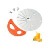 Herramienta de media luna naranja con cuchilla compatible_1