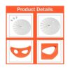 Herramienta de media luna naranja con cuchilla compatible_4