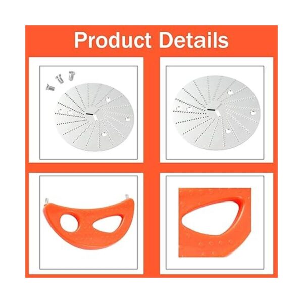Herramienta de media luna naranja con cuchilla compatible_4