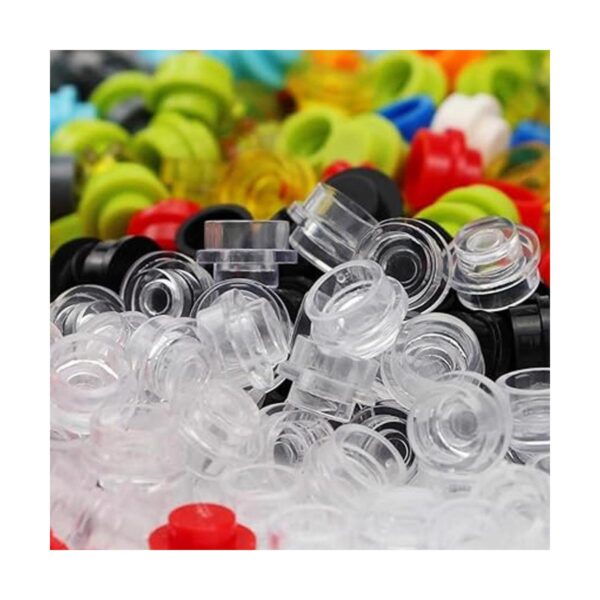 Feleph 1000 piezas de placas redondas multicolor 1 x 1_5