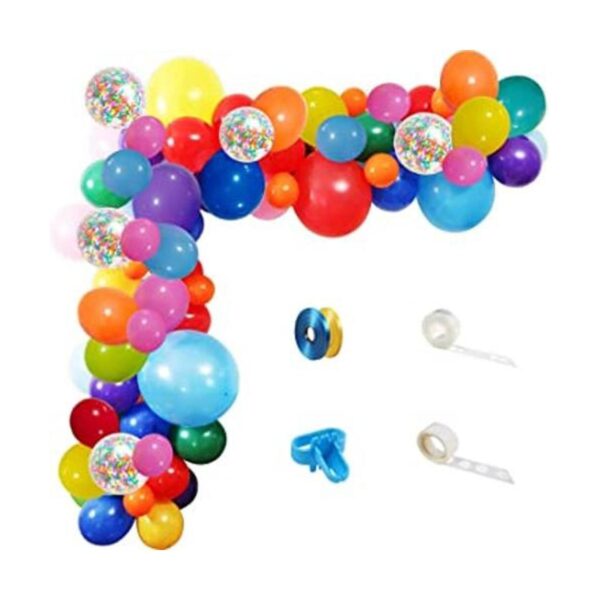 Kit de guirnalda de globos de fiesta de arcoíris paquete_1